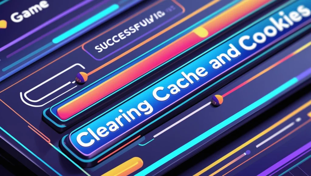 Clear browser cache and cookies for game loading fix