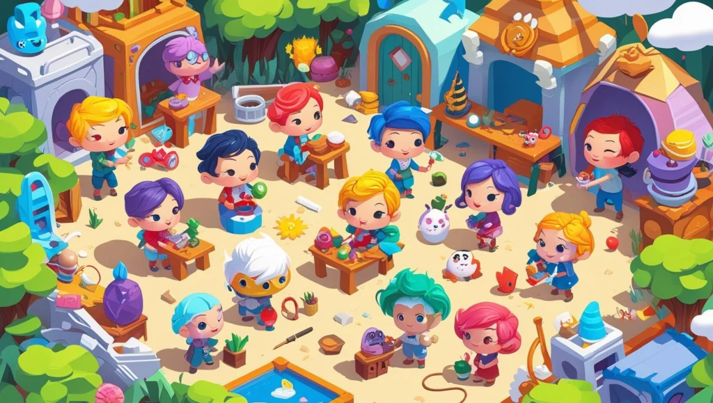 Creative and sandbox idle browser games