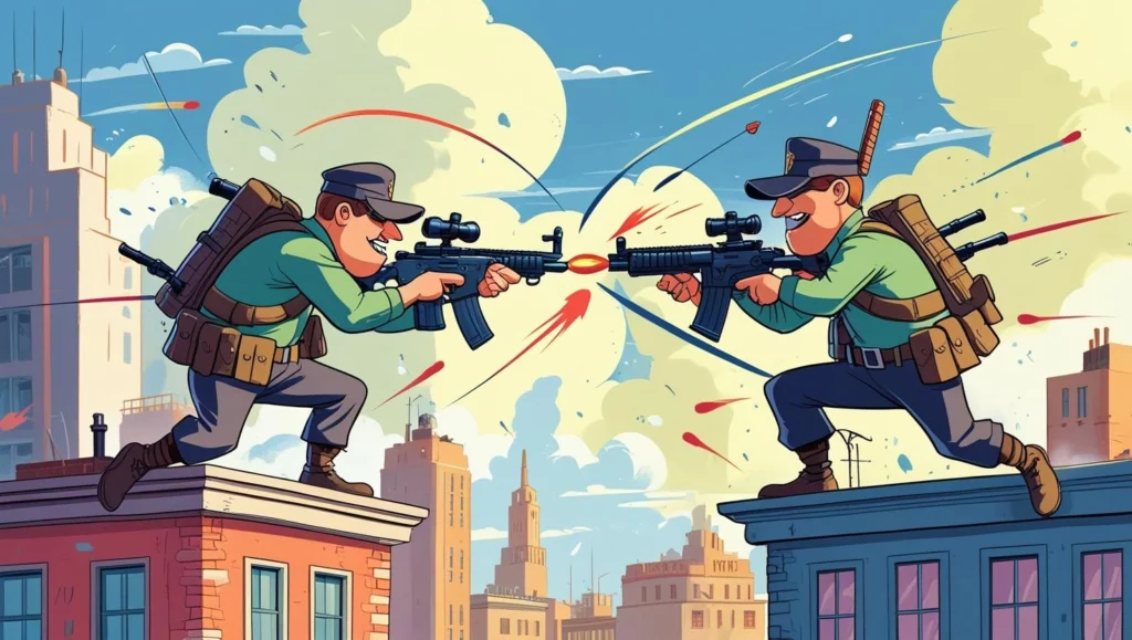 Rooftop Snipers: Wacky Physics Duels