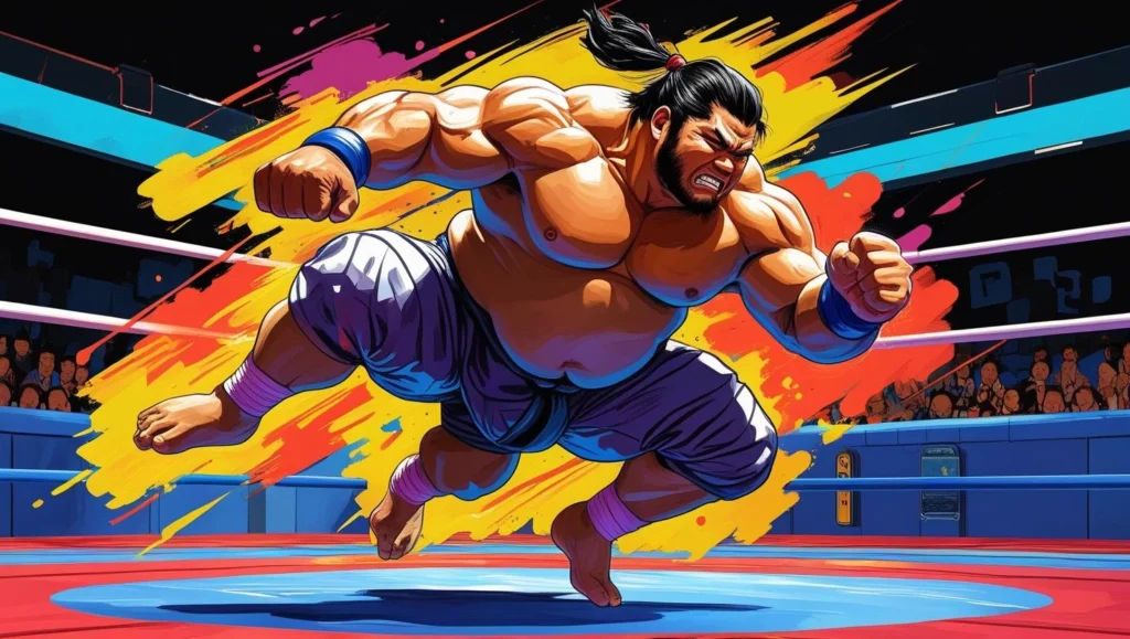 Wrestle Jump: One-Button Sumo Madness
