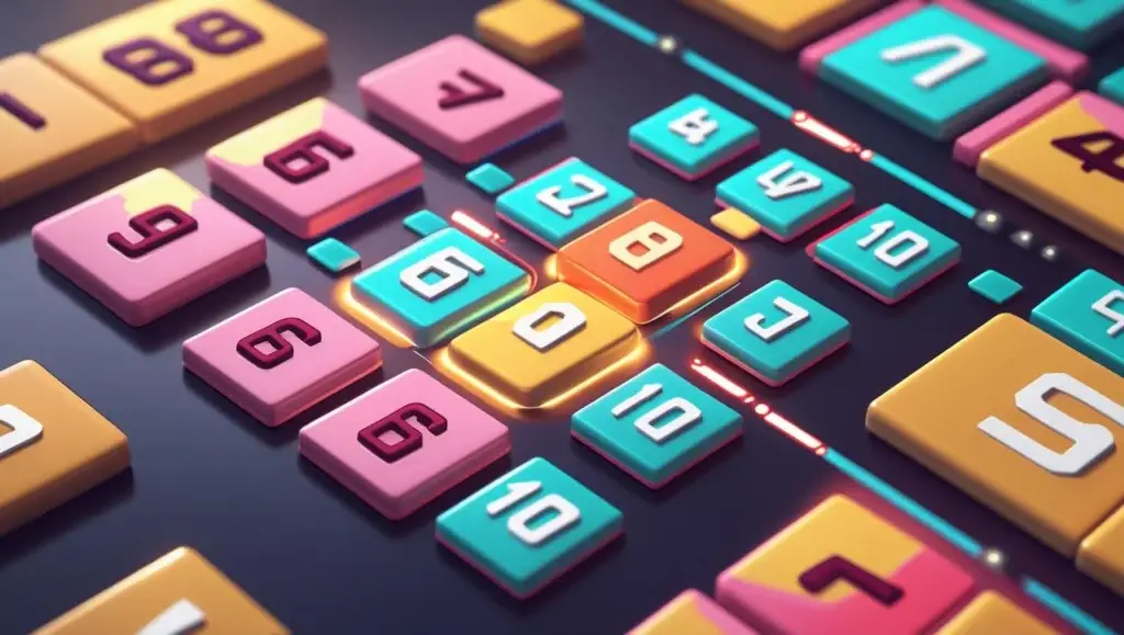 2048 puzzle game showing numbered tiles combining to reach 2048