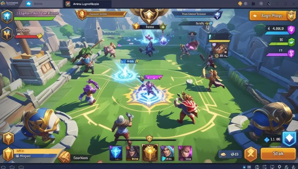 Screenshot of Arena Legends Royale, a top multiplayer browser game