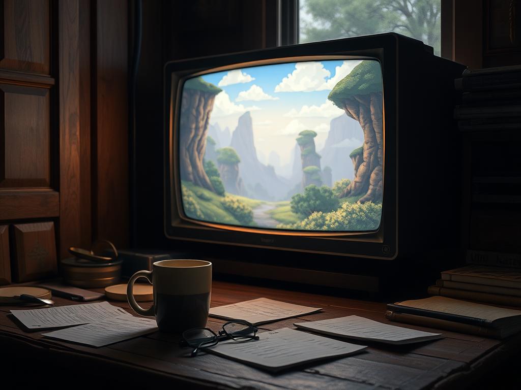 browser RPGs,A mystical forest setting with a lone adventurer, symbolizing the deep storytelling found in browser RPG games with no download RPG options and rich role-playing browser games for the top RPG 2025.