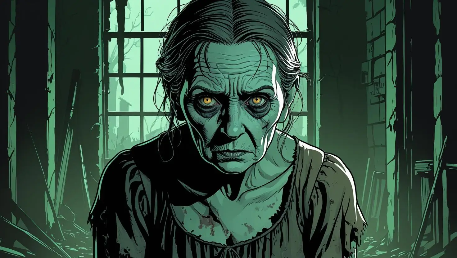 Granny horror game main title screen