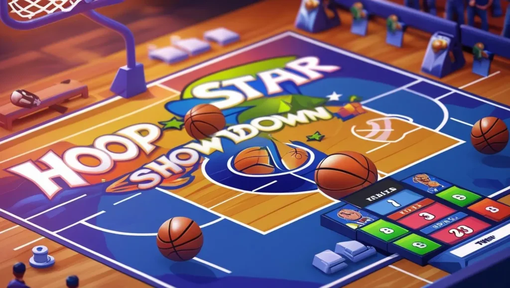 Screenshot of Hoop Star Showdown, a free online basketball game no download