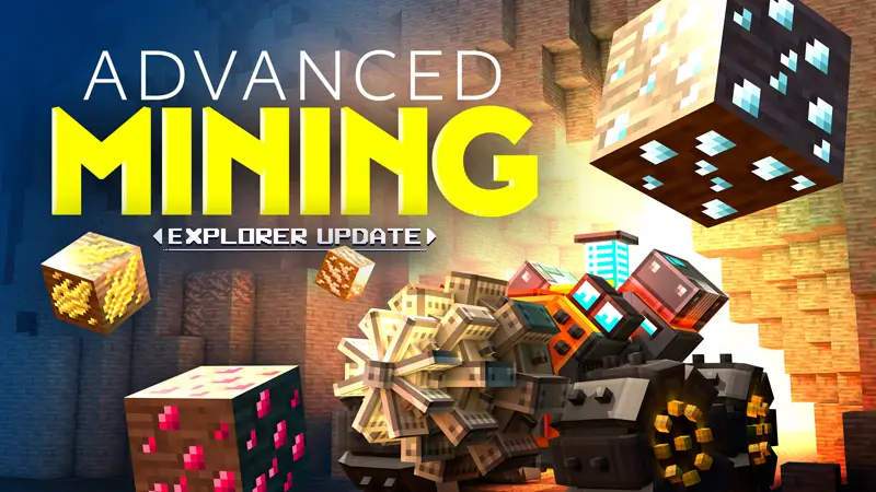 Minecraft character mining stone blocks