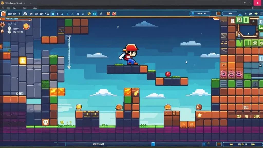 Screenshot of Platformer Pro Challenge, a browser action game no download